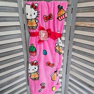 Hello Kitty Christmas Gingerbread blanket